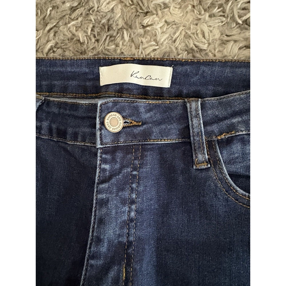 Kan Can High Rise Curvy Skinny Jeans Sz 9 Dark Blue Kancan - Picture 2 of 4